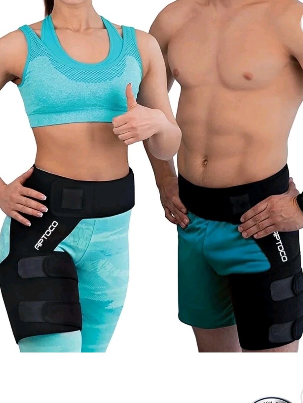 Hip & Thighs Brace for Men & Women, Adjustable Compression Support